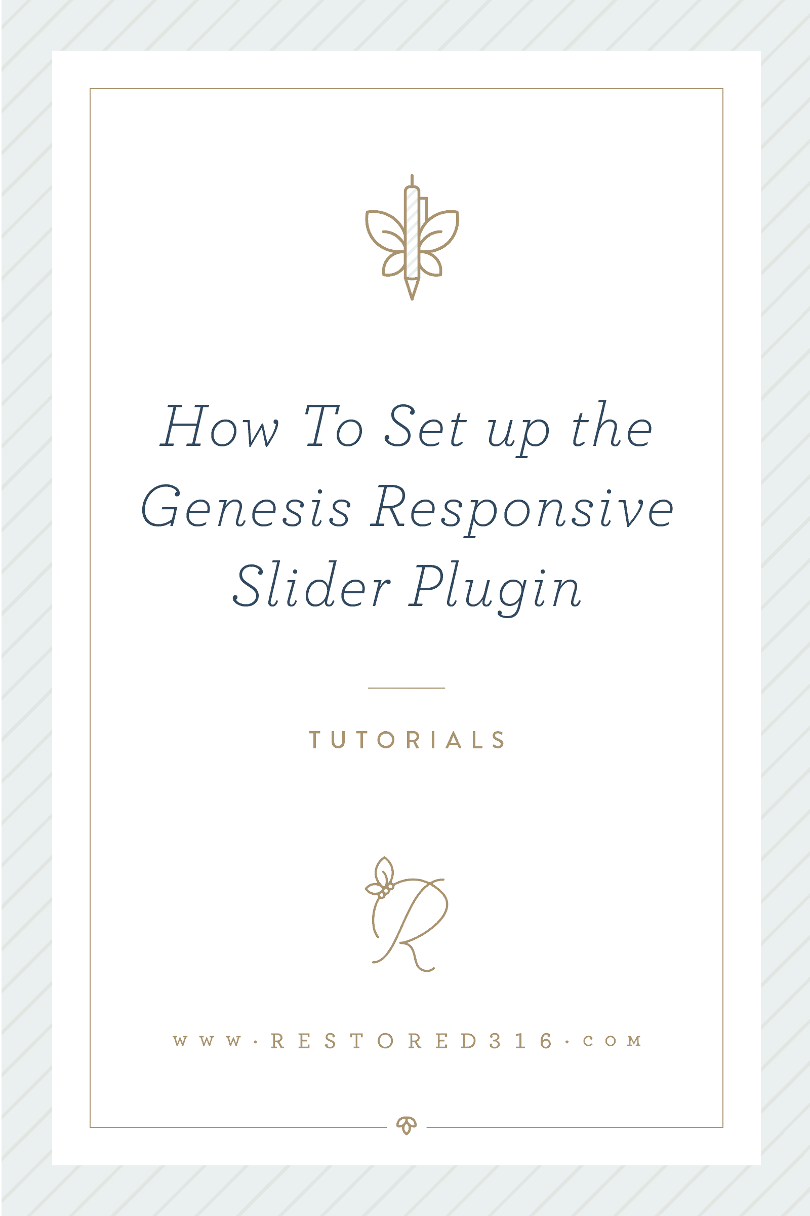 how to set up the genesis responsive slider plugin