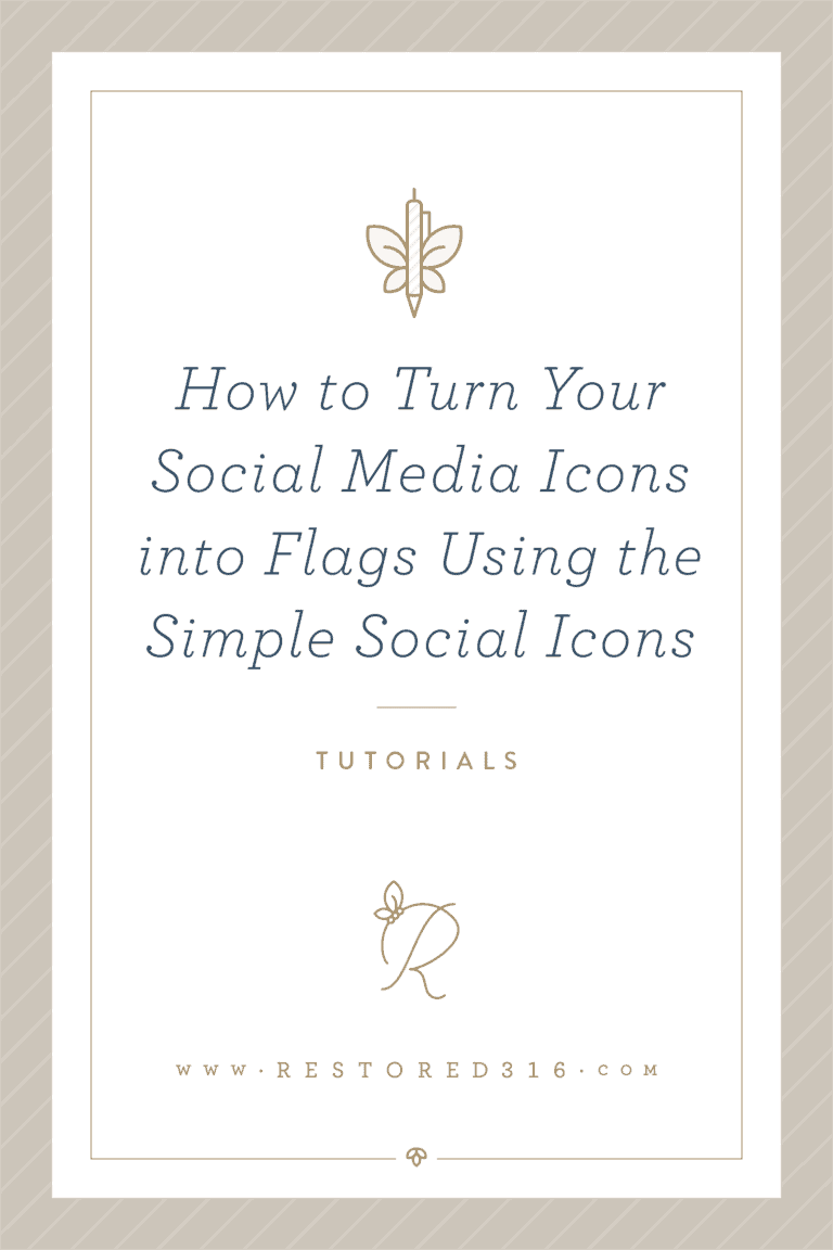 How to turn your social media icons into flags using the Simple Social Icons plugin