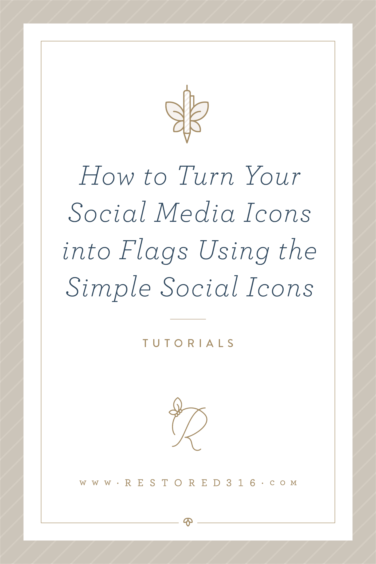How to turn your social media icons into flags using the Simple Social Icons plugin