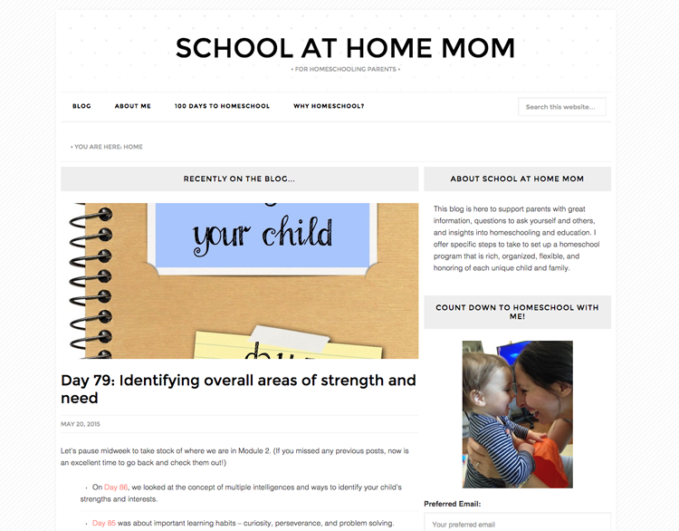 School at Home Mom