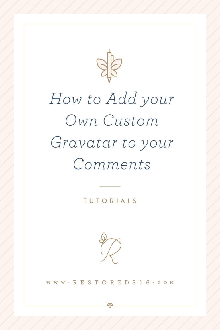 How to add your own custom gravatar to your comments