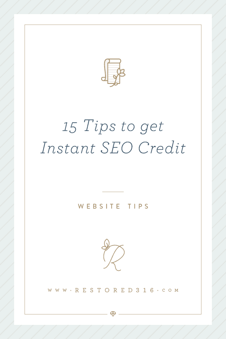15 Tips to get Instant SEO Credit