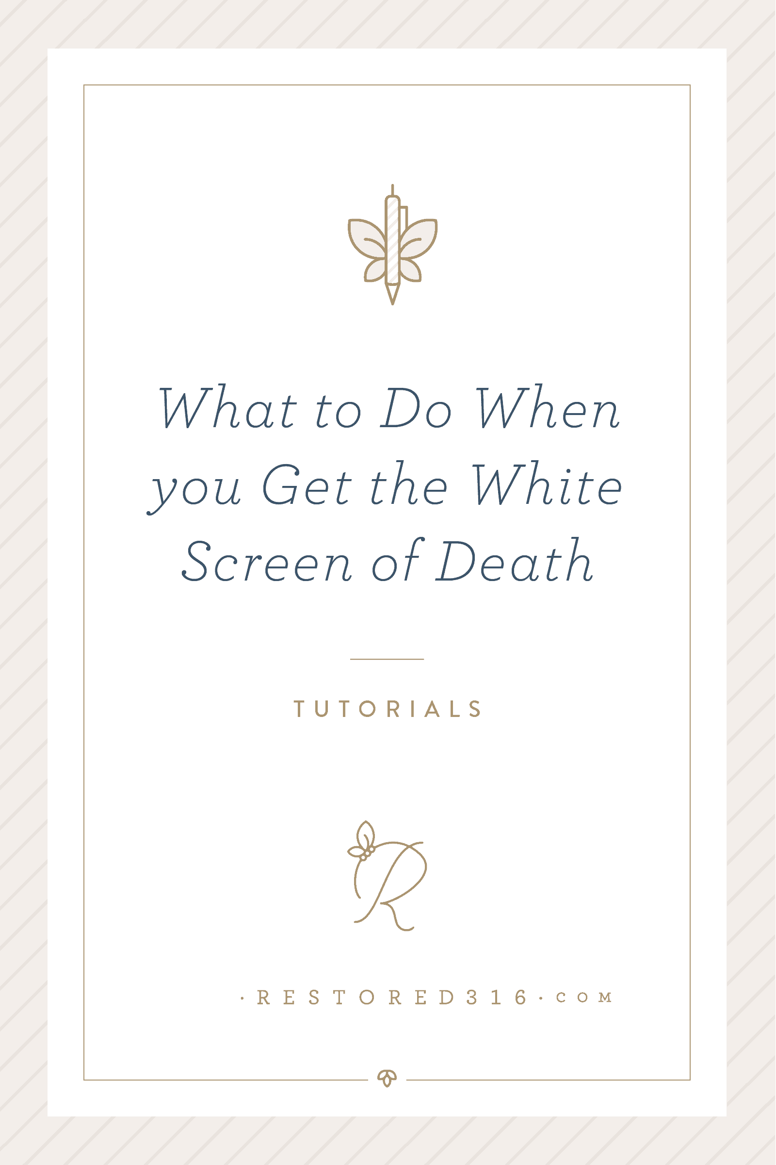 what to do when you get the white screen of death