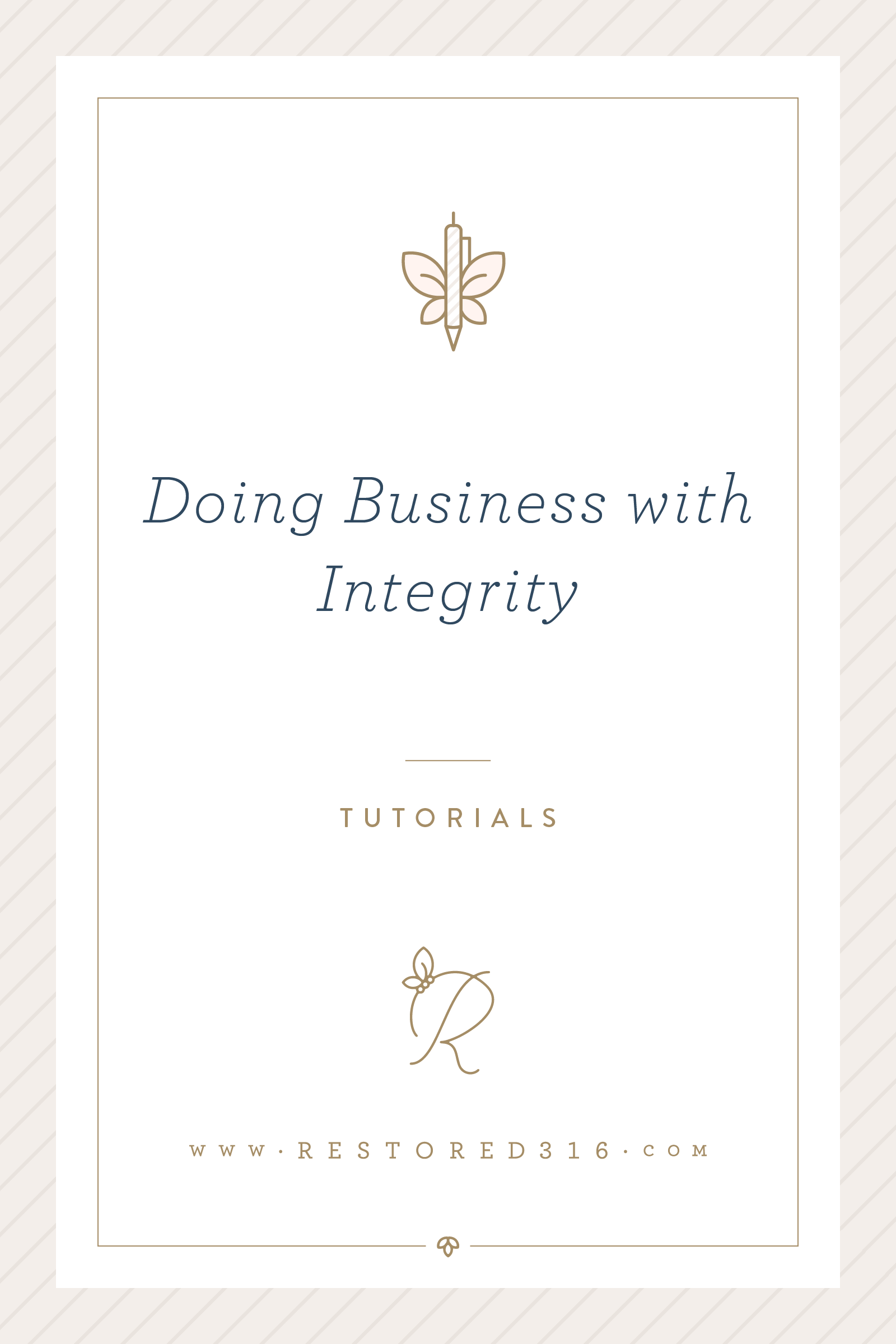 Doing business with integrity