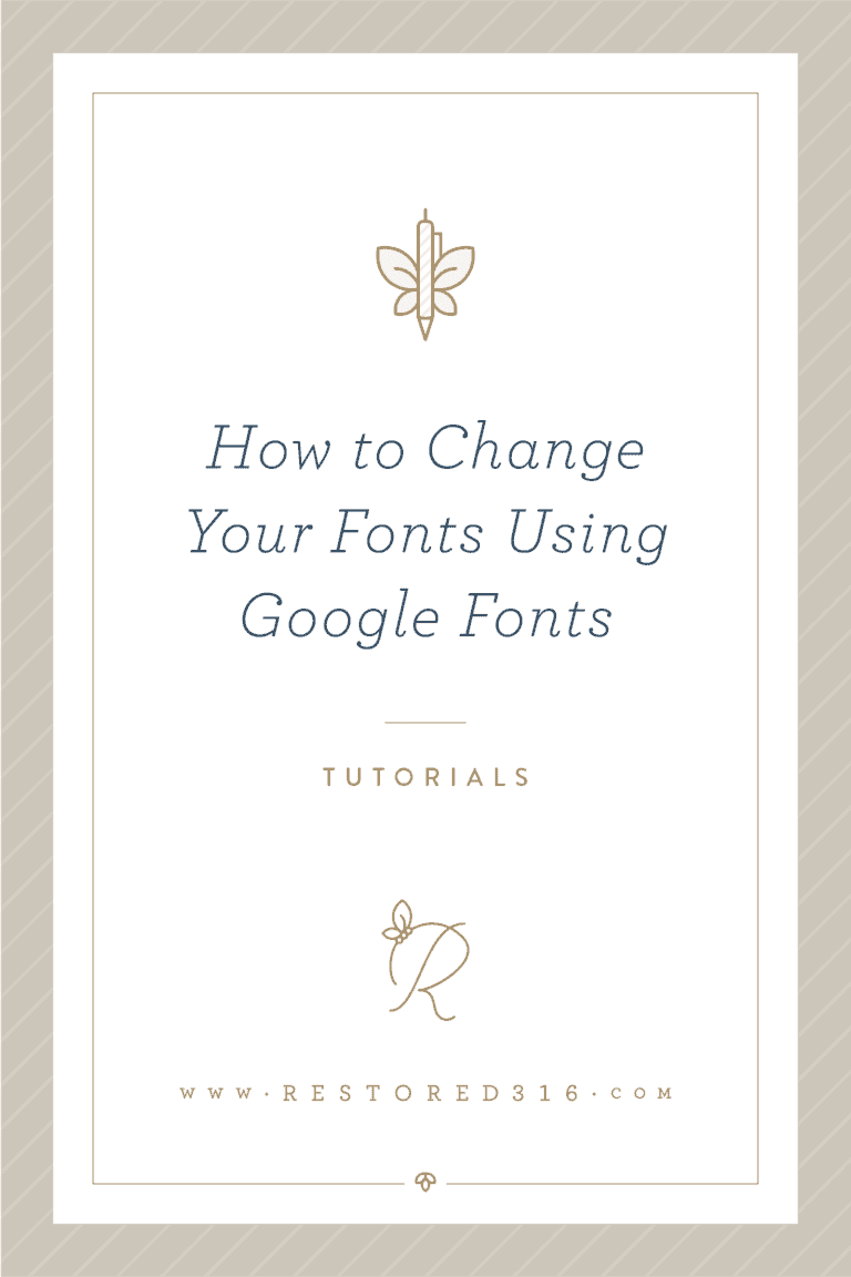 How to Change Your Fonts on Genesis Using Google Fonts
