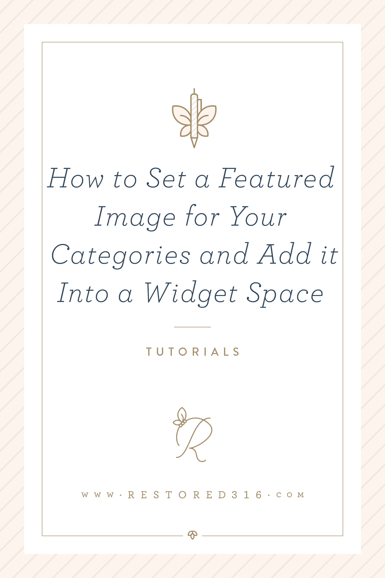 How to set a featured image for your categories and add it into a widget space