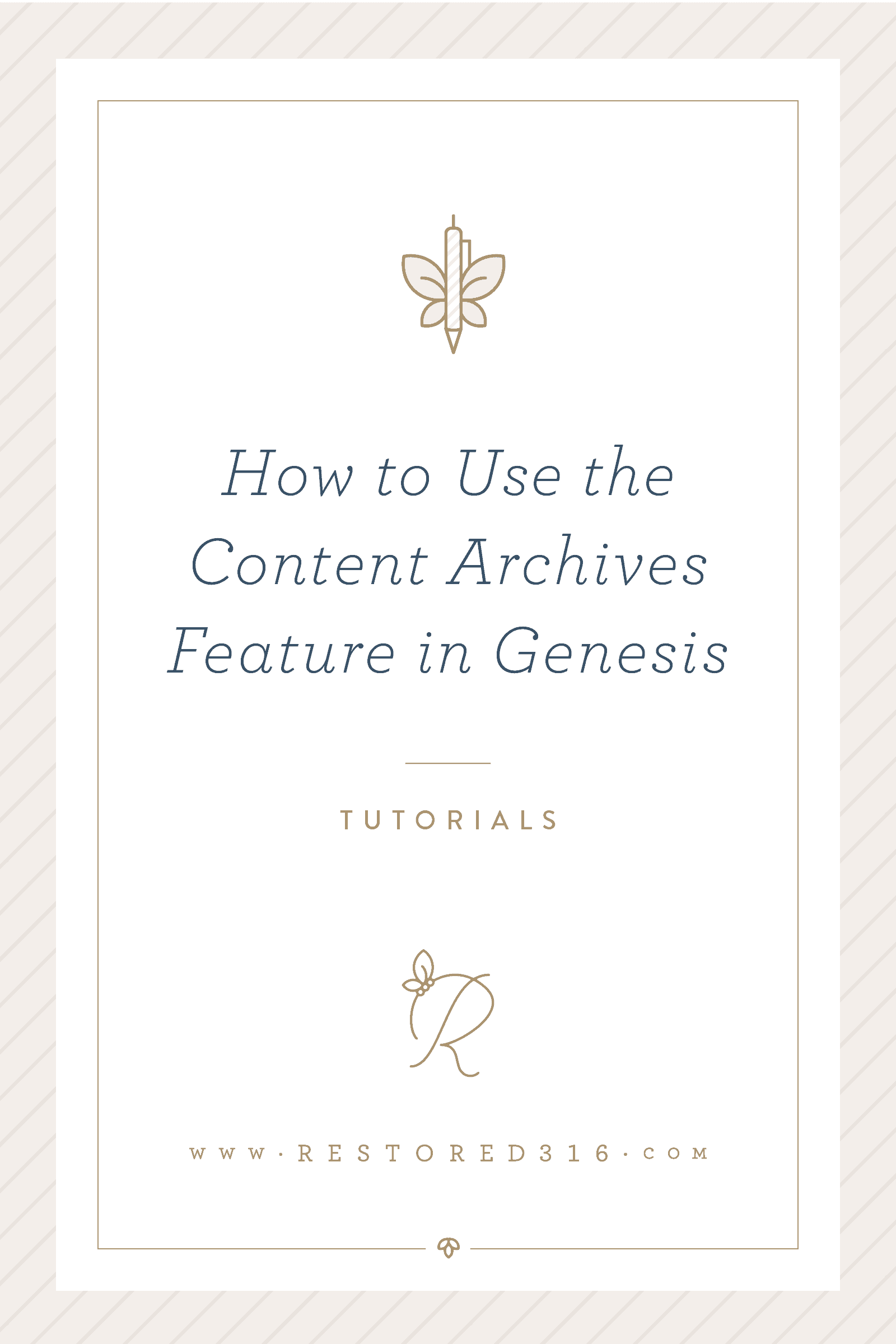 How to use the Content Archives feature in Genesis