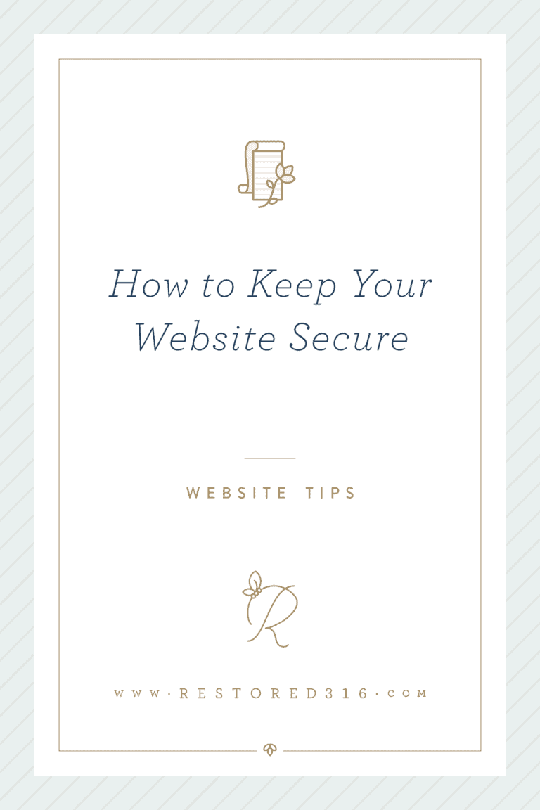How to keep your site secure