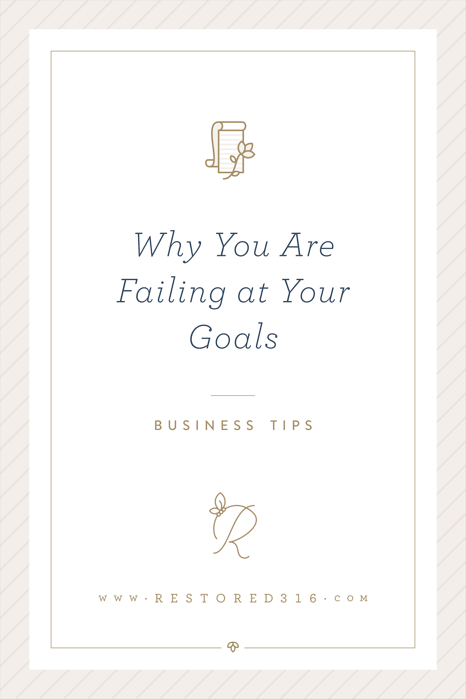 Why You are Failing at Your Goals