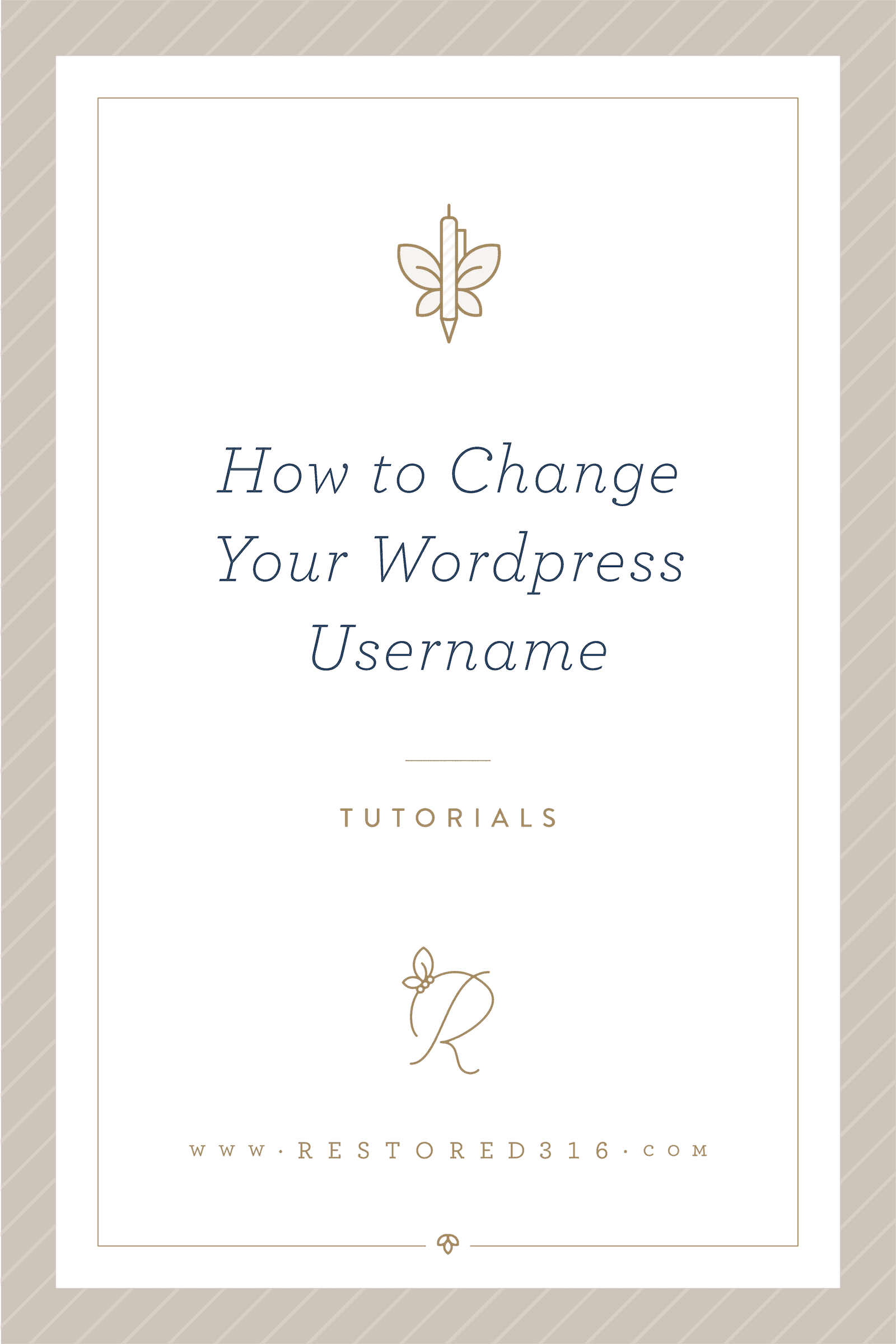 How to change your WordPress username