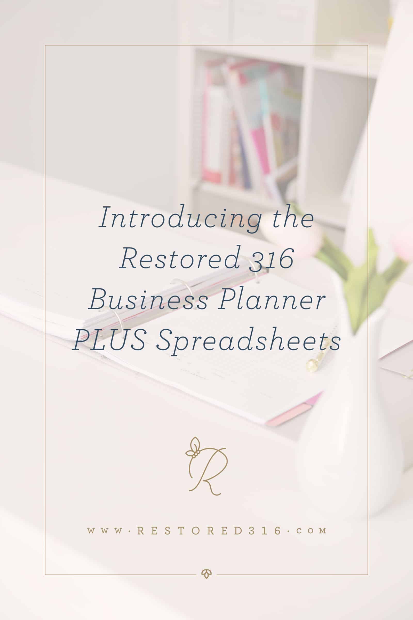 Introducing the Restored 316 Business Planner