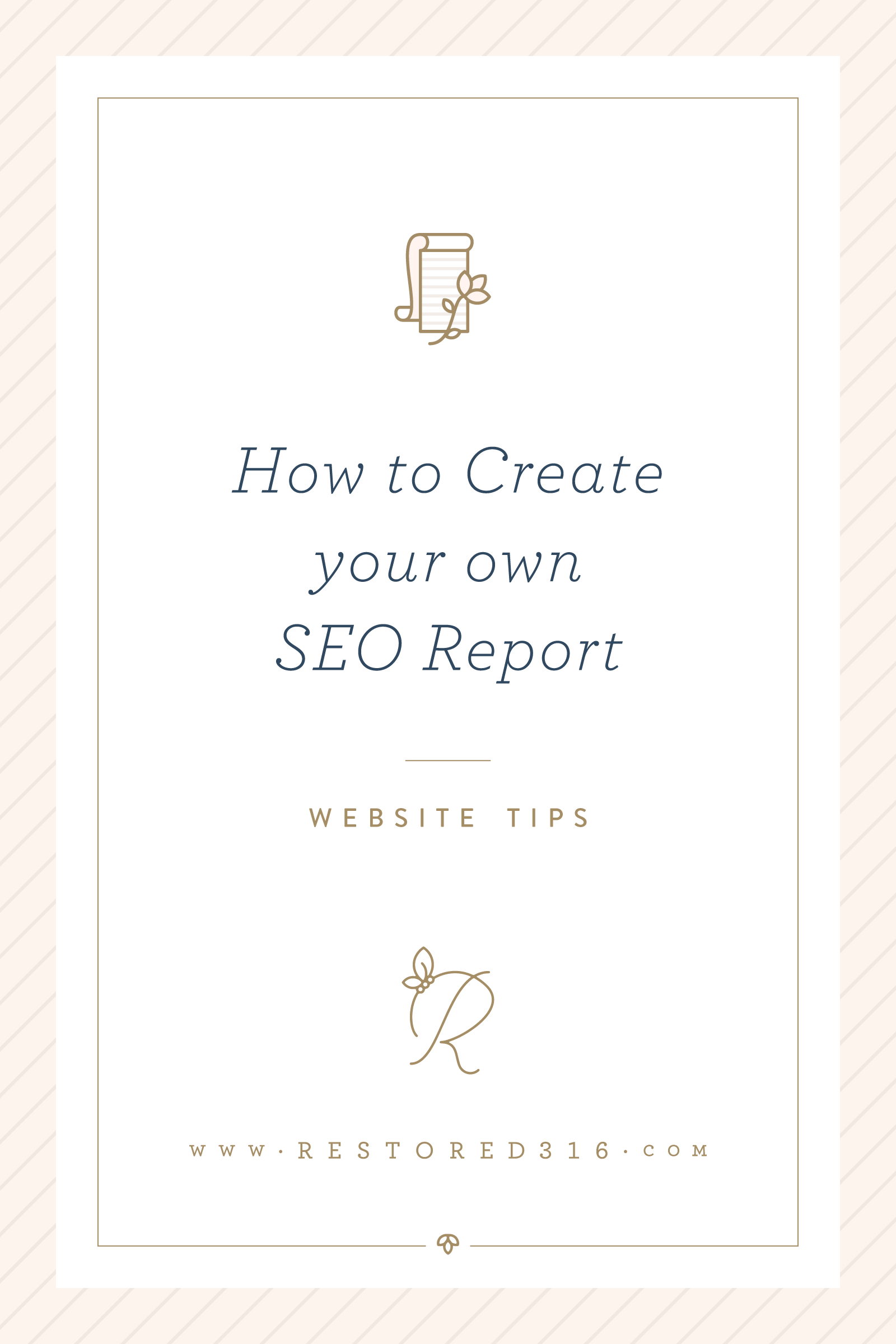 How to create your own SEO Report