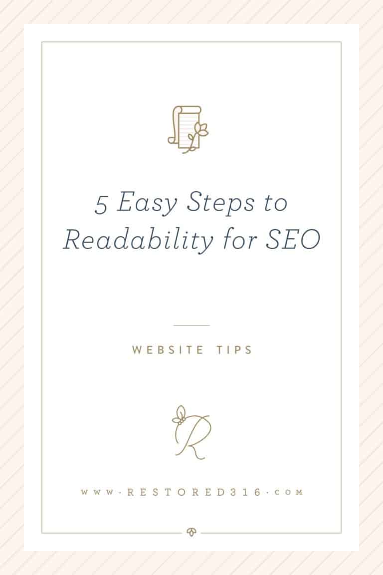 5 Easy Steps to Readability for SEO