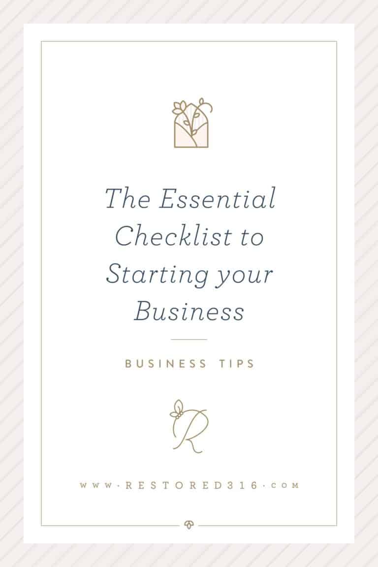 The Essential Checklist to Starting your Business