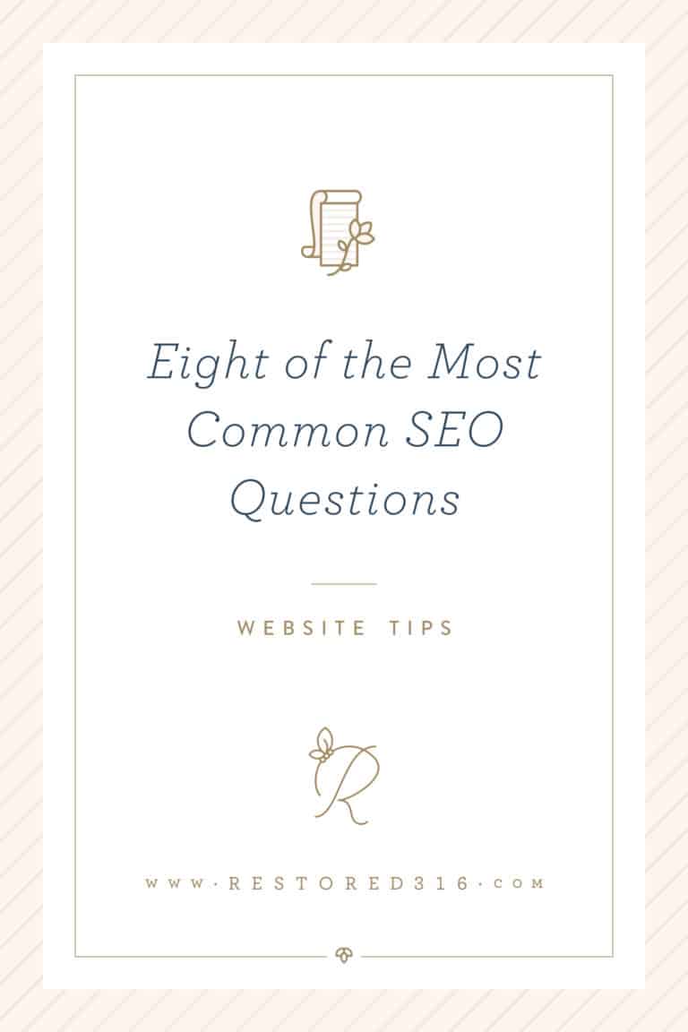 Eight of the Most Common SEO Questions – And Their Answers!