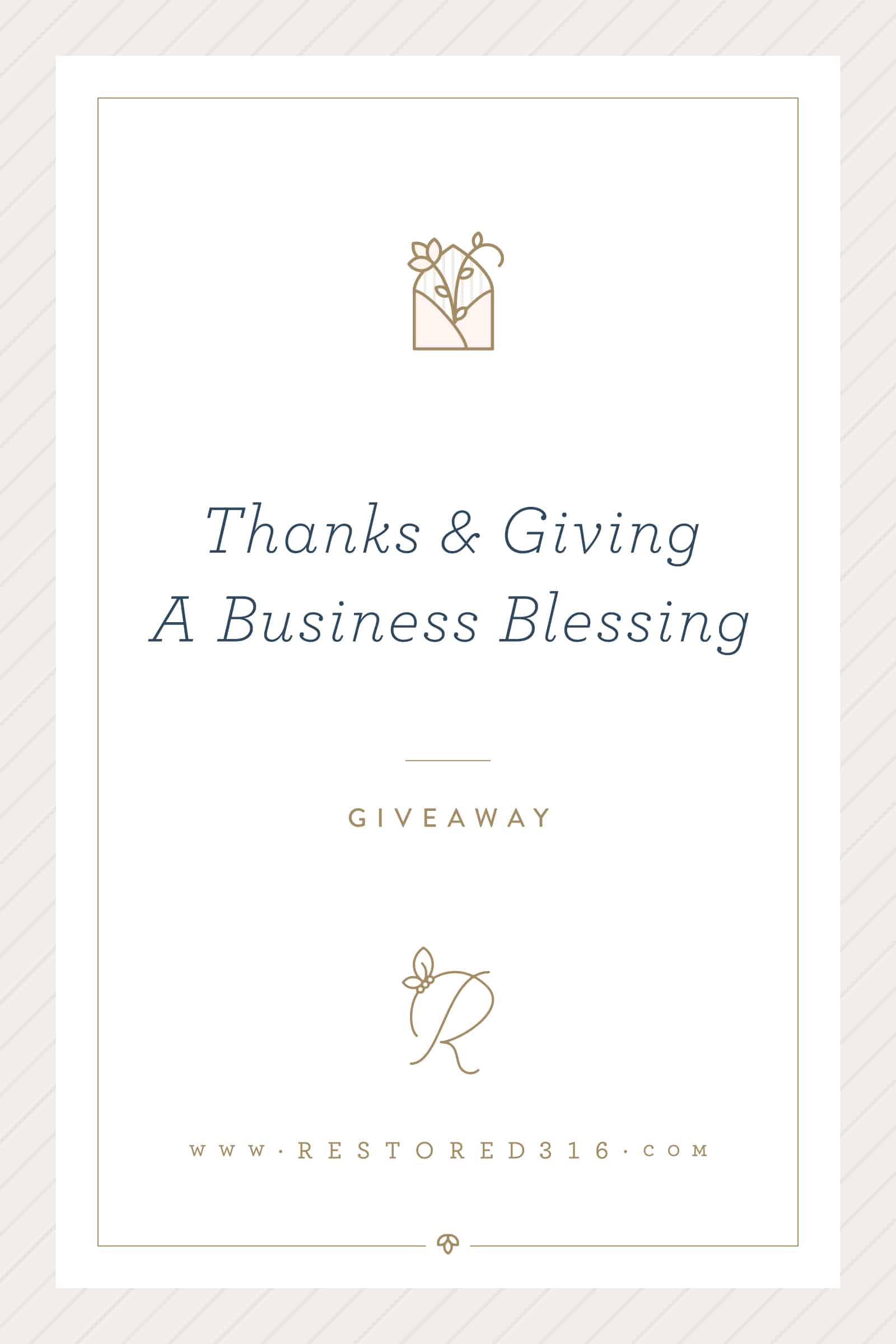 Thanks and Giving A Business Blessing