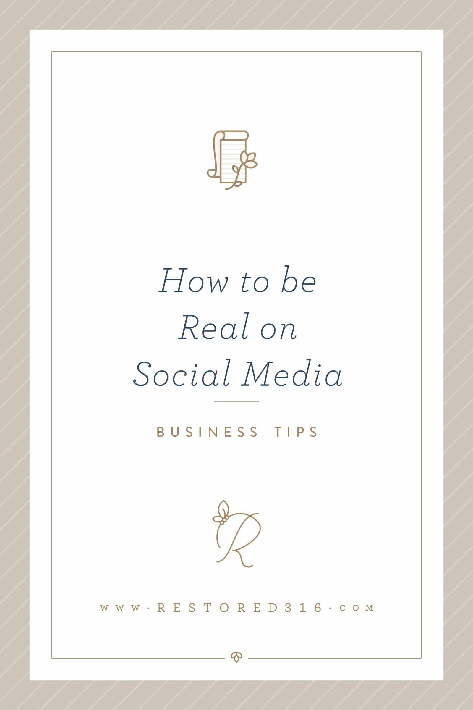 How to Be Real on Social Media