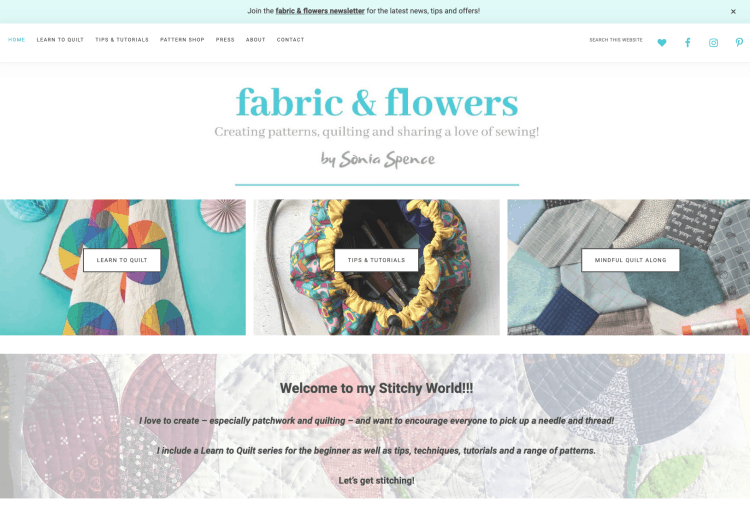 Fabric and Flowers