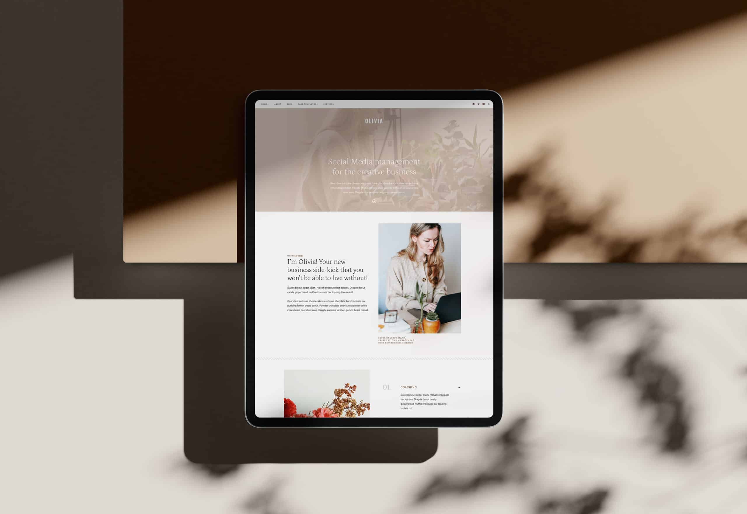 Introducing Olivia: A Kadence child theme for service based businesses and photographers