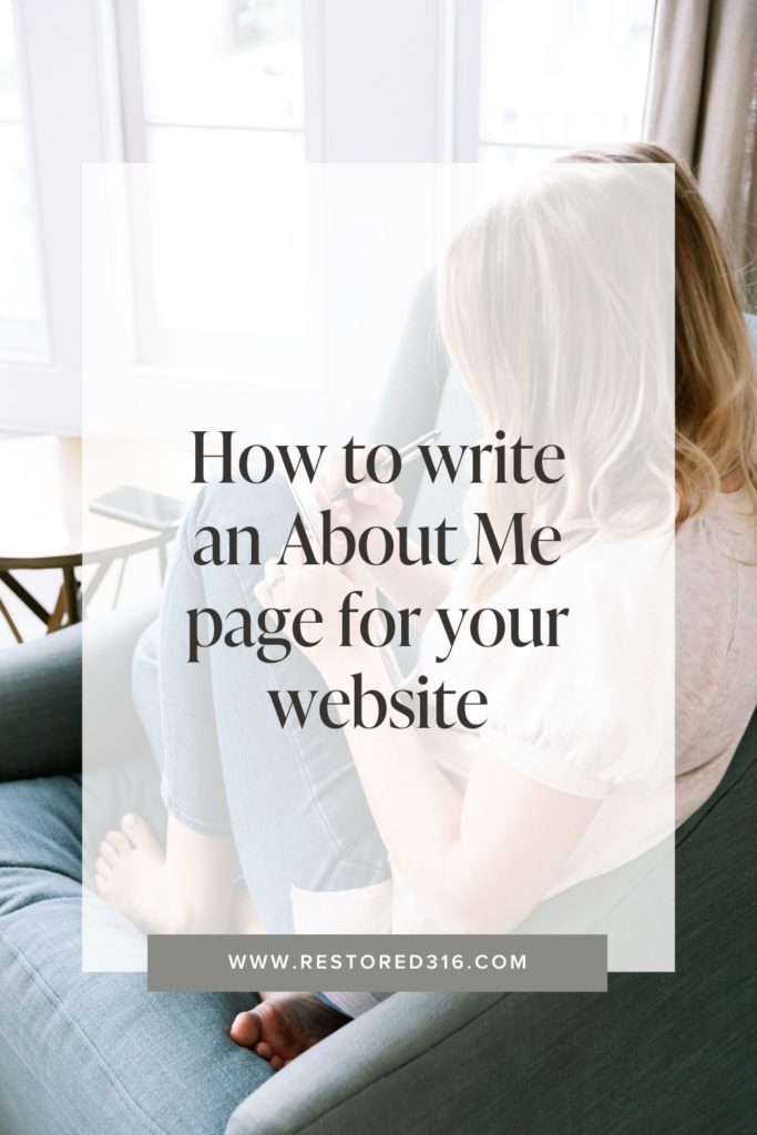 How to write an About Me page • Restored 316
