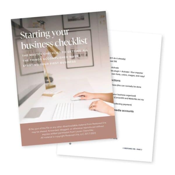 The Essential Checklist to Starting your Business