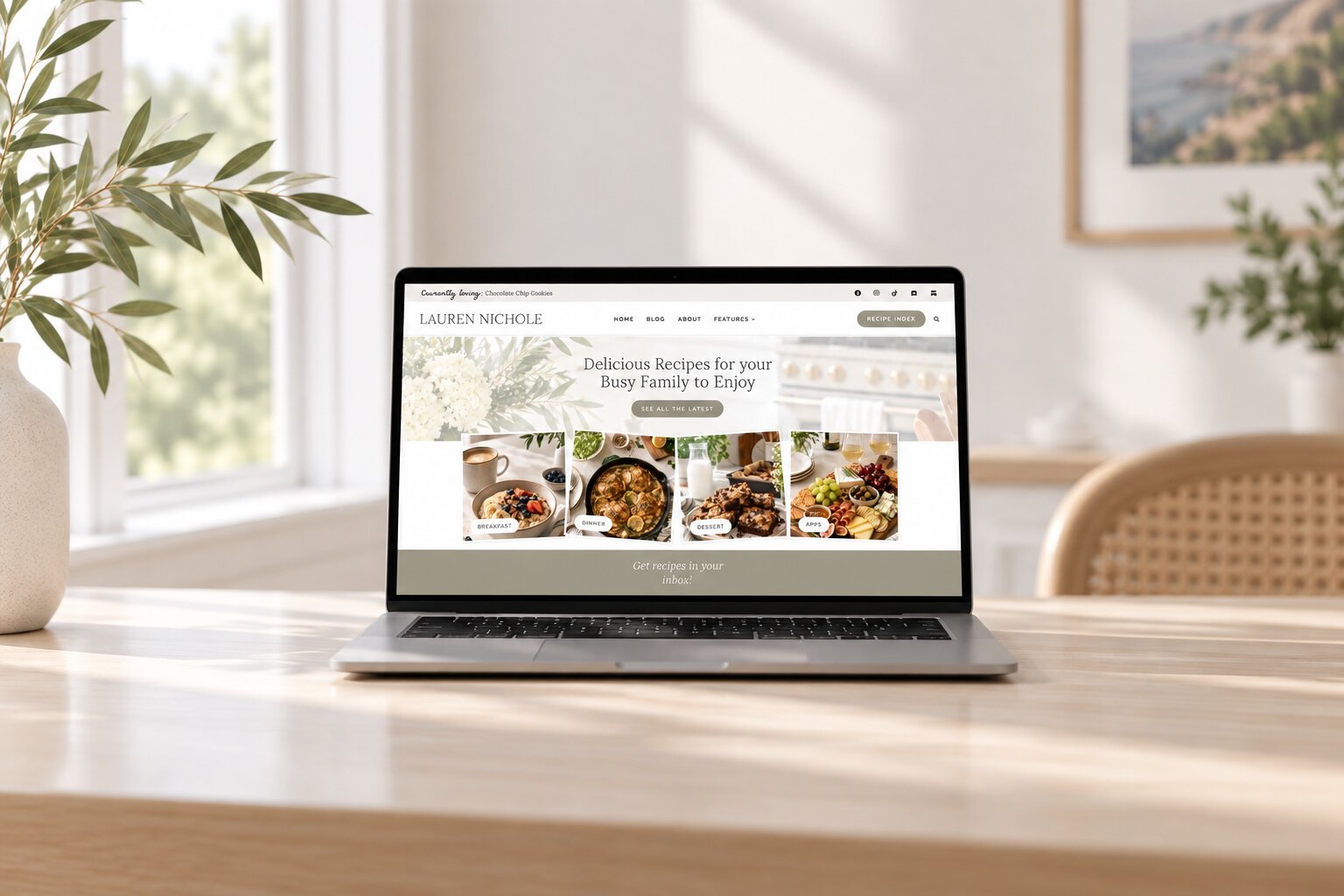 New homepage design built on a WordPress staging site